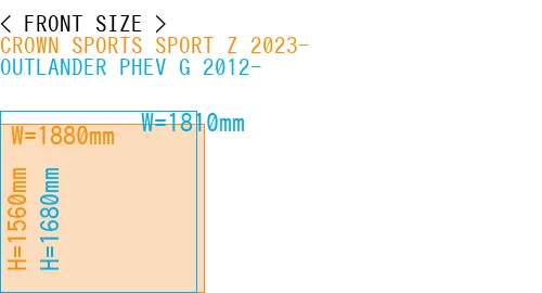 #CROWN SPORTS SPORT Z 2023- + OUTLANDER PHEV G 2012-